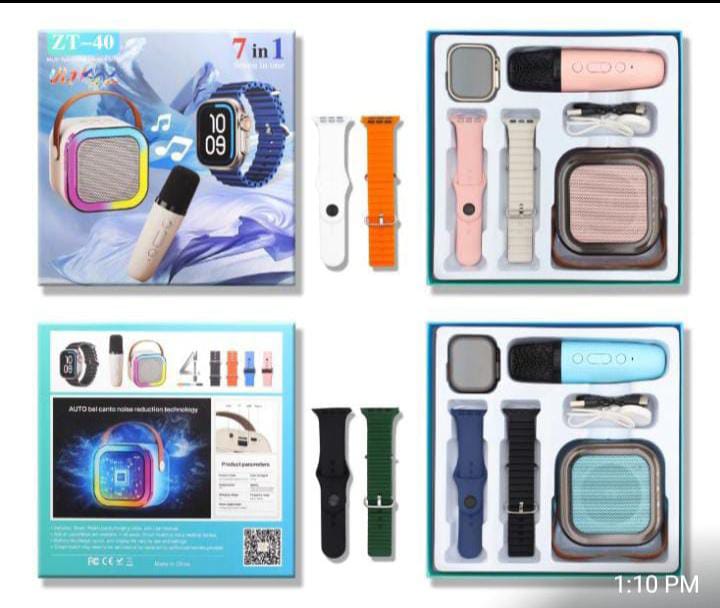 Crown K12 7-in-1 Smart Watch & Speaker Combo