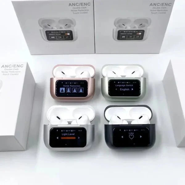 A9 Pro Metal Wireless Earbuds with LED Display