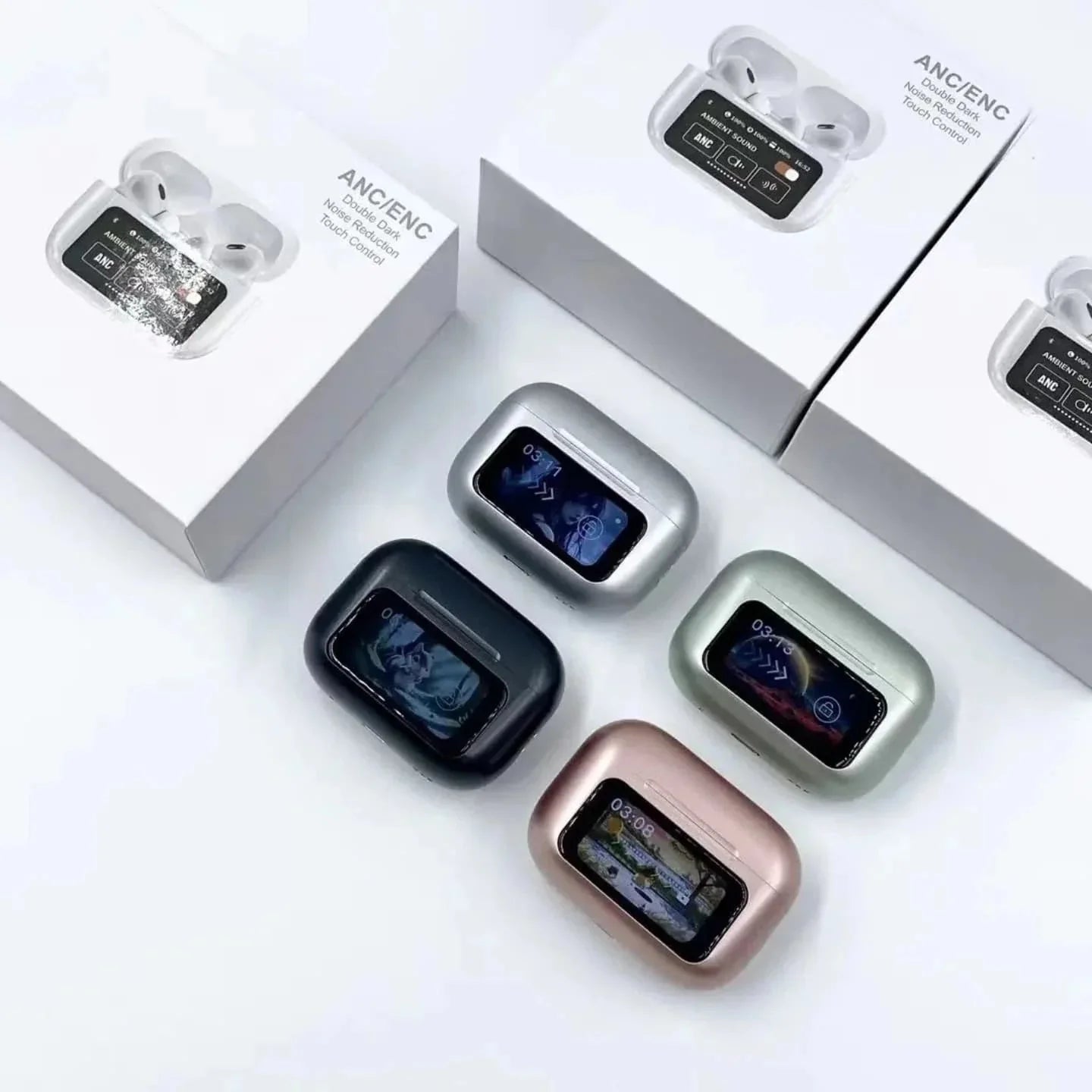 A9 Pro Metal Wireless Earbuds with LED Display