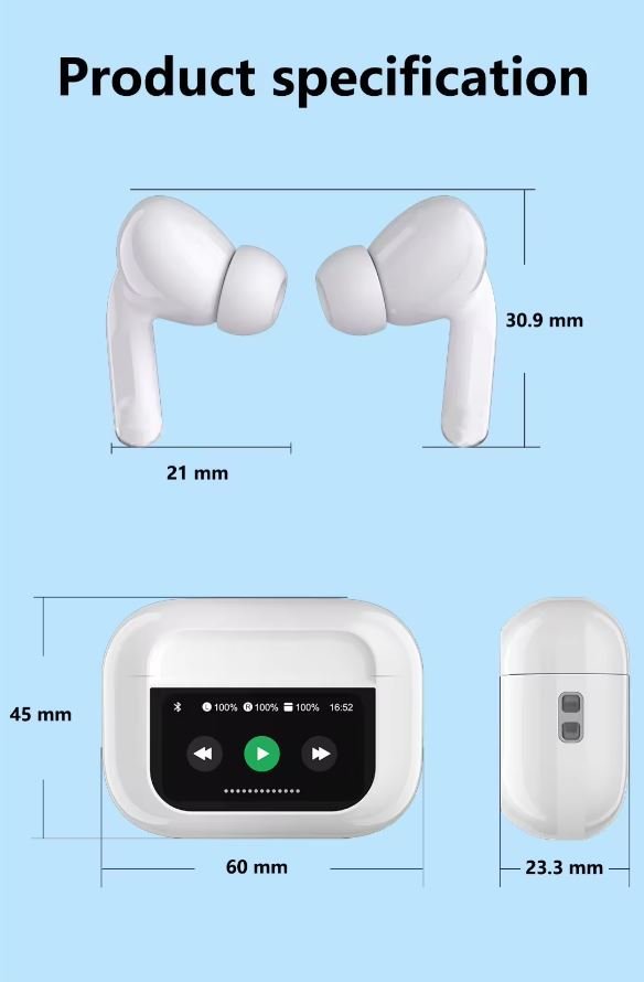 Touch Screen Wireless Earbuds Z90 Pro