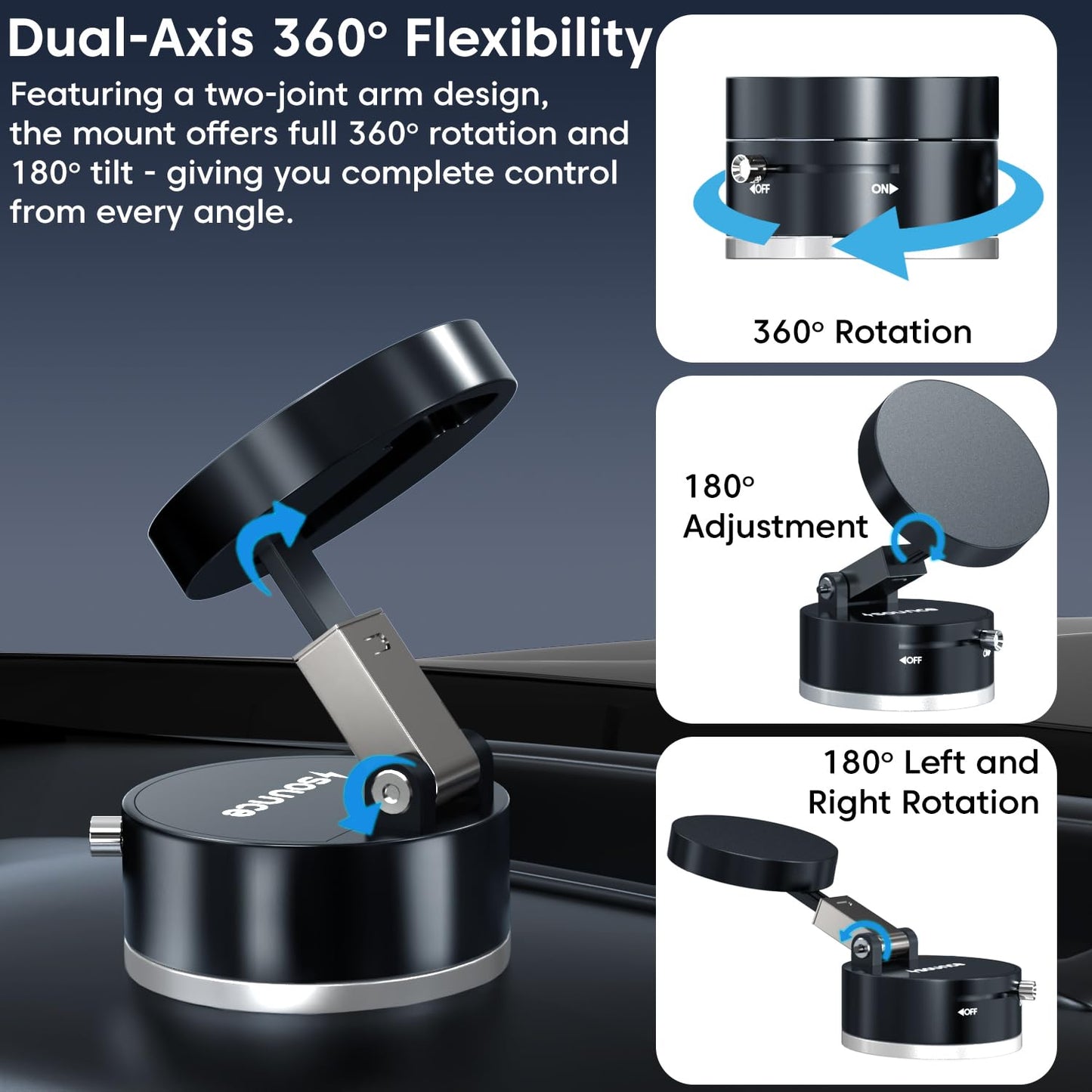 Magnetic Suction Cup Phone Stand