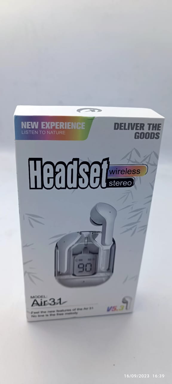 Air 31 TWS Crystal Wireless Earbuds