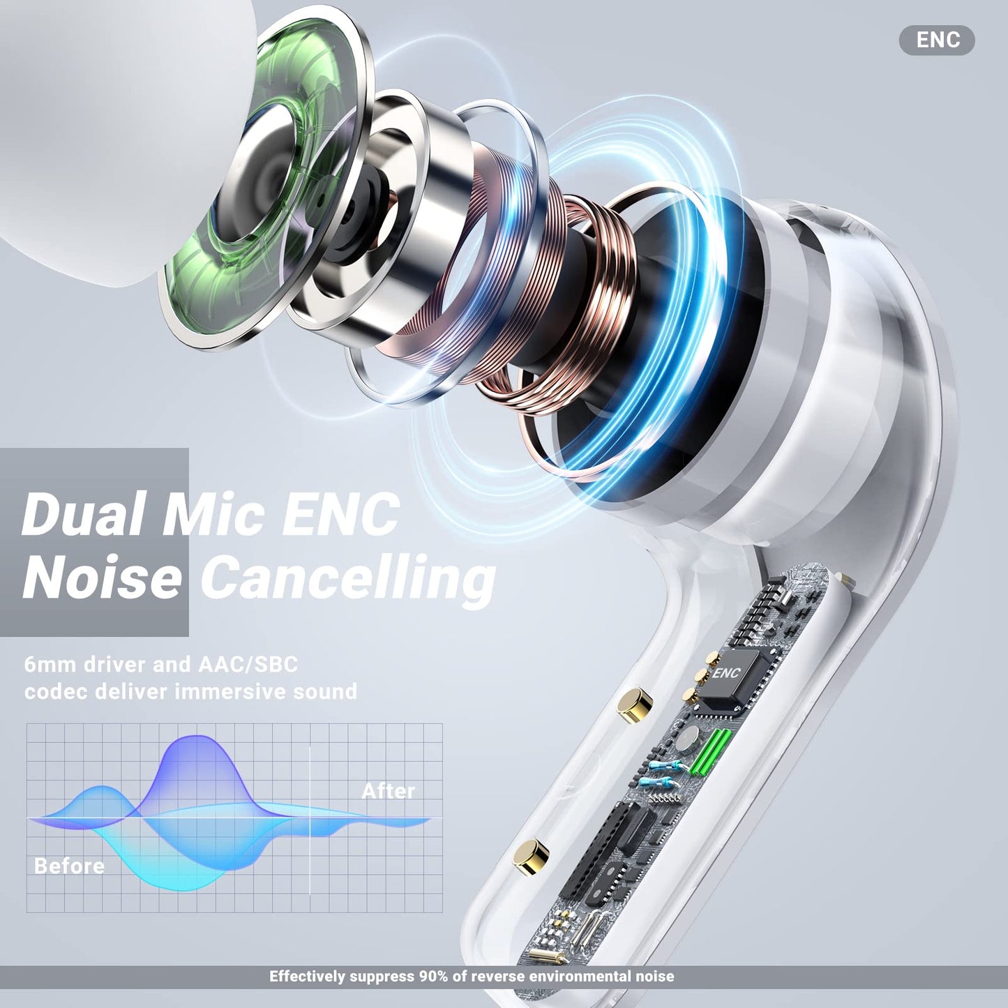 Air 31 TWS Crystal Wireless Earbuds