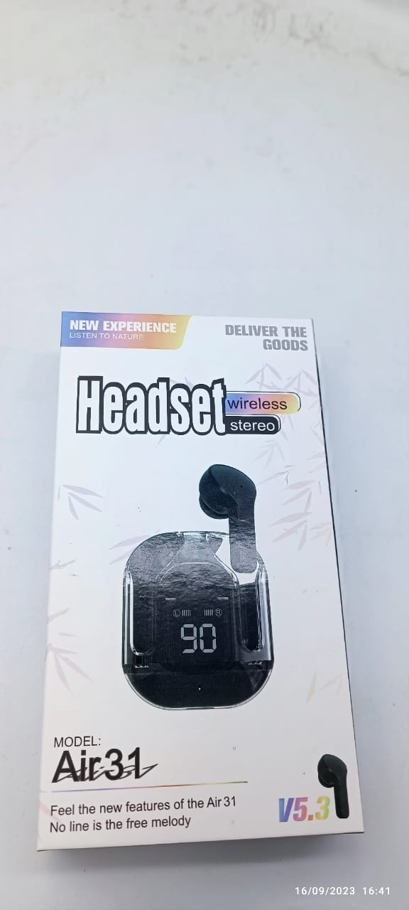 Air 31 TWS Crystal Wireless Earbuds