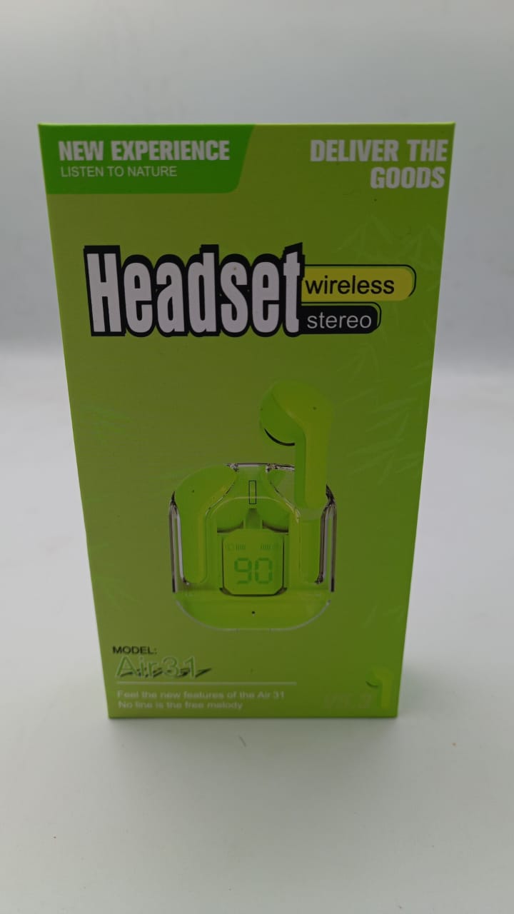 Air 31 TWS Crystal Wireless Earbuds