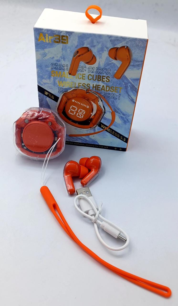 Air 39 Transparent Earbuds – Bluetooth 5.3 Wireless Earbuds with HD Sound 🎧