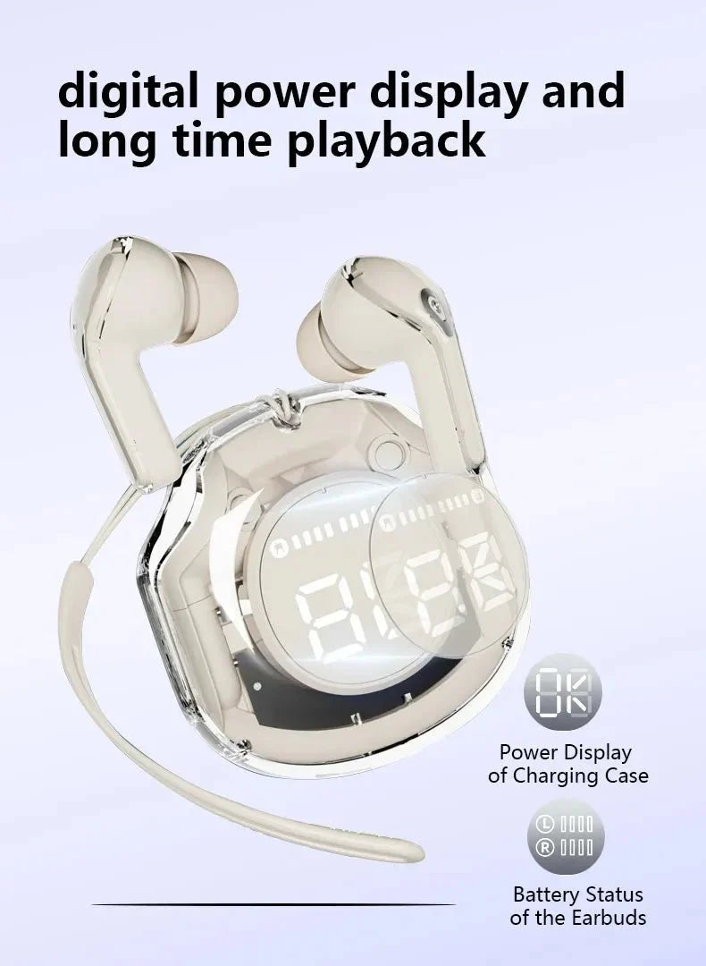Air 39 Transparent Earbuds – Bluetooth 5.3 Wireless Earbuds with HD Sound 🎧