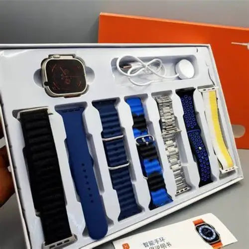 7-in-1 Ultra Smart Watch – Full HD Display with 7 Straps