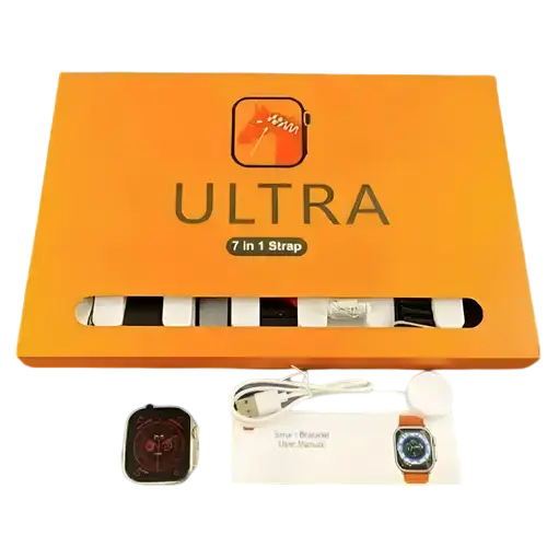 7-in-1 Ultra Smart Watch – Full HD Display with 7 Straps